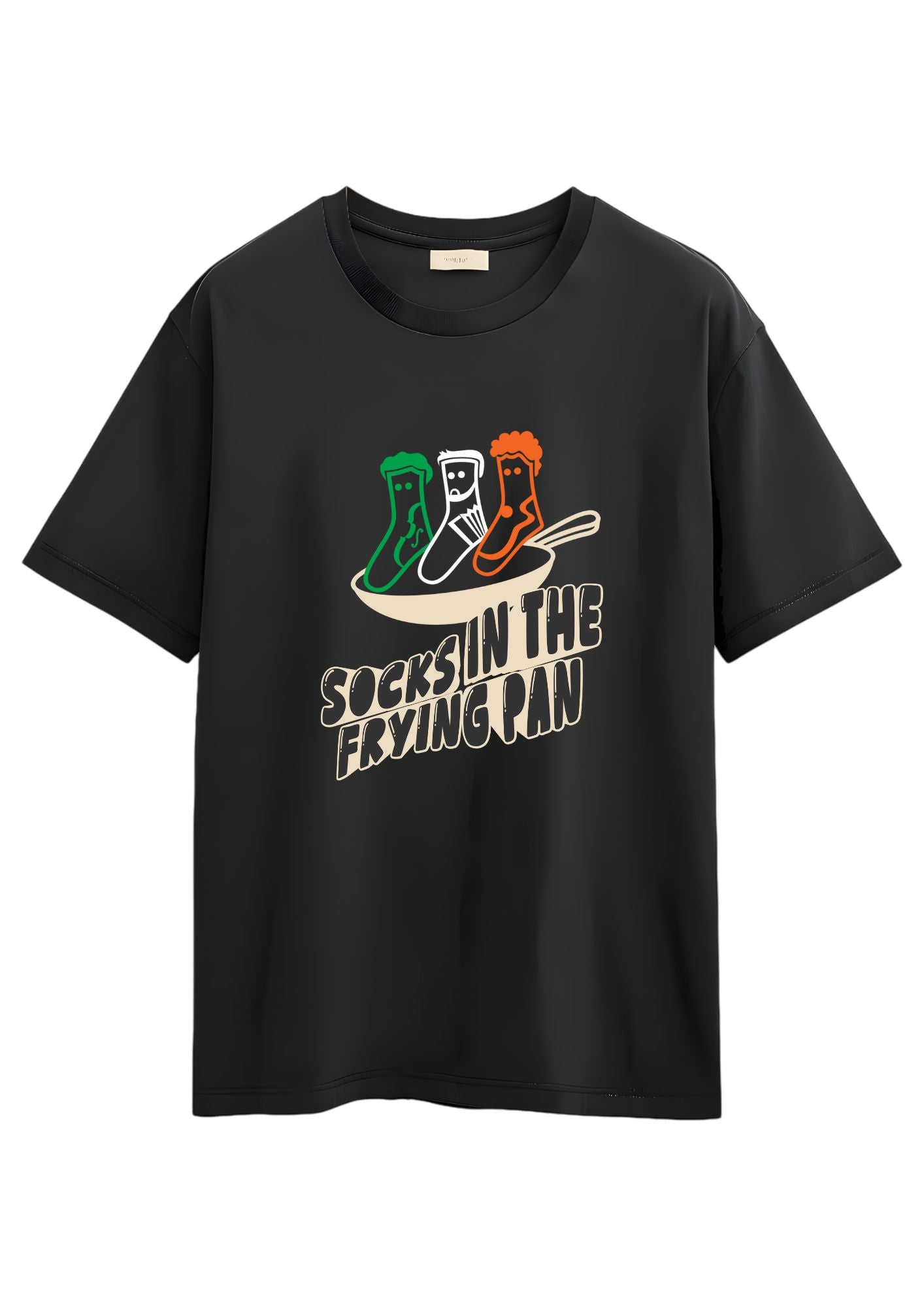 PRE-ORDER ONLY! Black Socks in the Frying Pan T-Shirt