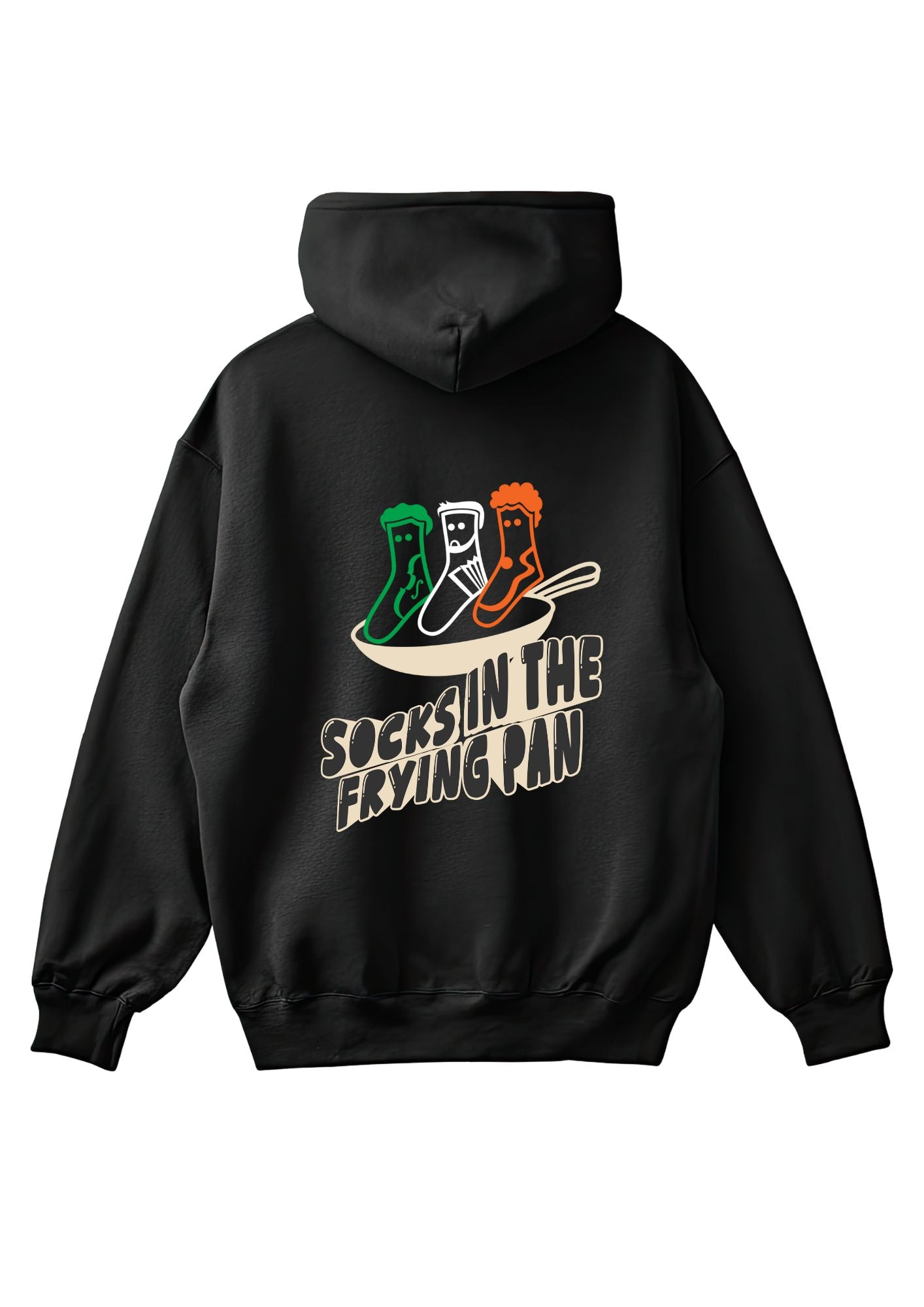 PRE-ORDER ONLY! Black Socks in the Frying Pan Zip-Up Sweatshirt