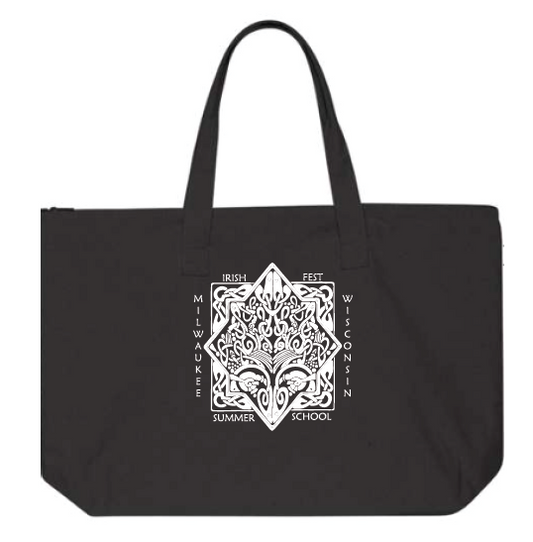 2026 Milwaukee Irish Fest Summer School Tote Bag: Black