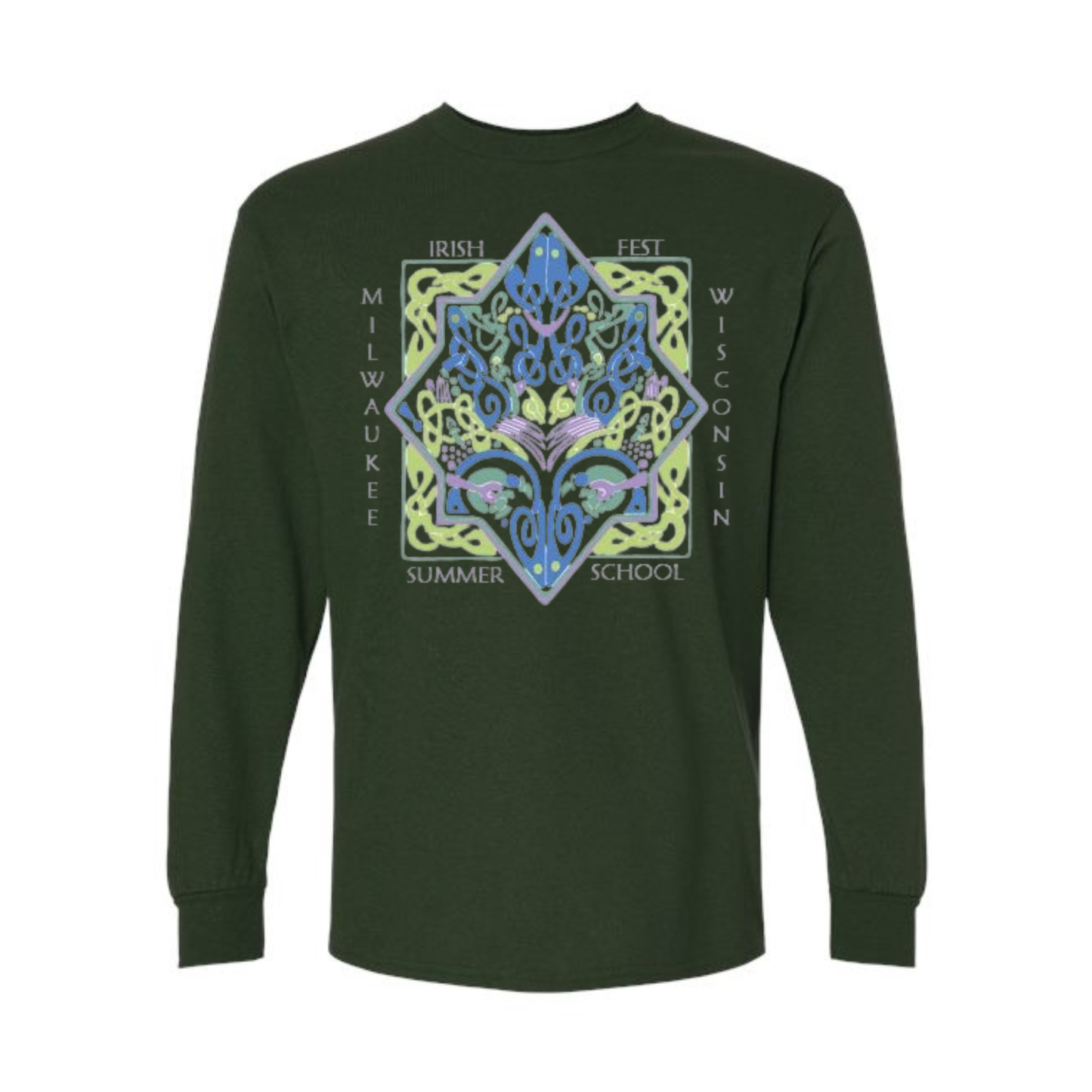 Unisex 2026 Milwaukee Irish Fest Summer School Long-Sleeve T-Shirt: Various Colors