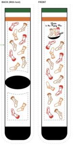 White Socks in the Frying Pan Socks