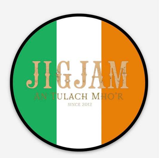 2in Round Irish Flag Sticker