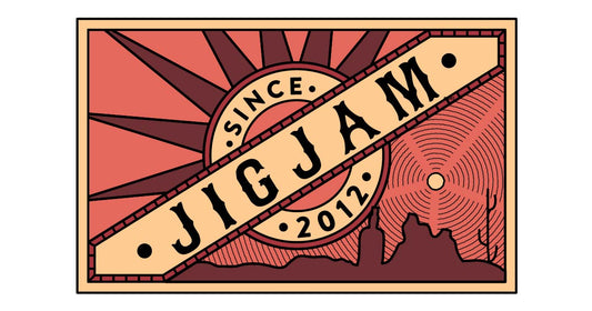 2x3in Red and Yellow An Tulach Mhór Éire Rectangle JigJam Sticker