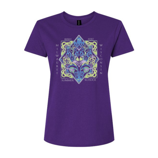 Ladies 2026 Milwaukee Irish Fest Summer School T-Shirt: Various Colors