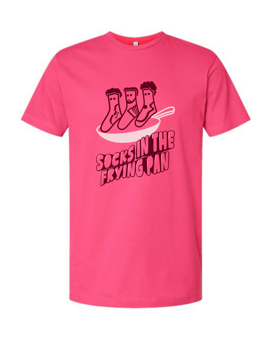 Pink Socks in the Frying Pan Unisex T-Shirt